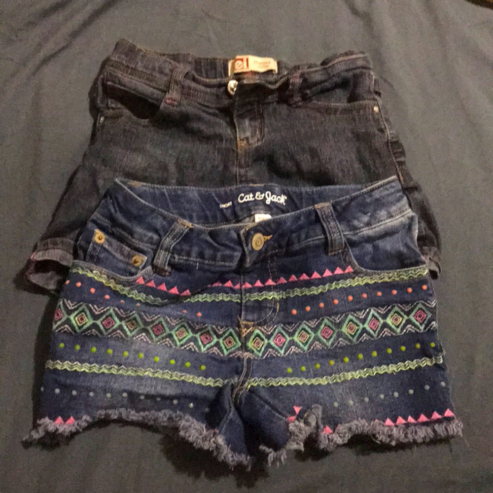 Girls size 7 & 7/8 shorts